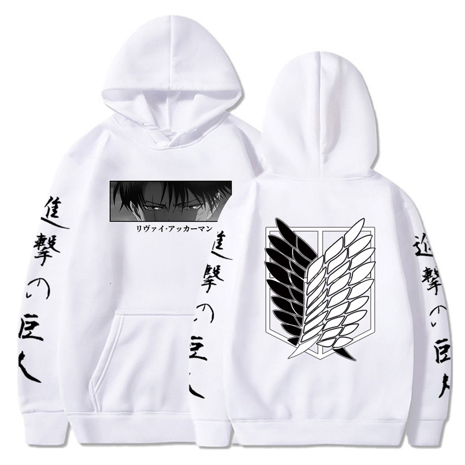 Mao Chunqiu hooded sweatshirt Attack on Titan peripheral European size cross-border hot-selling printed pullover for men and women - Image 7