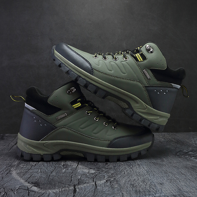 2024 Cross-border Amazon Foreign Trade AliExpress Winter Independent Station Pinduoduo Outdoor Hiking Shoes High Top Single Shoes Men's - Image 4