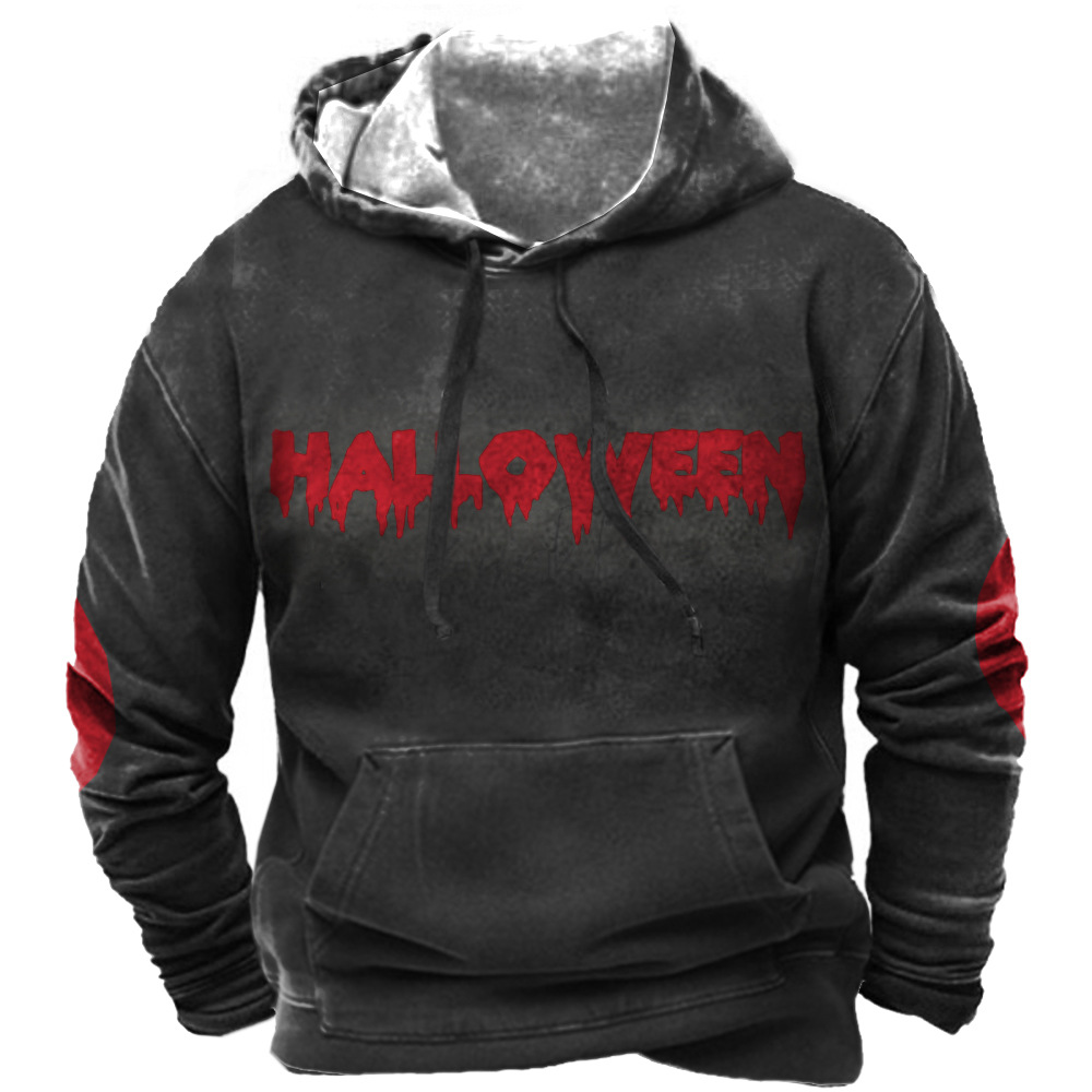 2023 new autumn European and American style sweatshirt retro 3D digital printing men's street trend hoodie top - Image 9