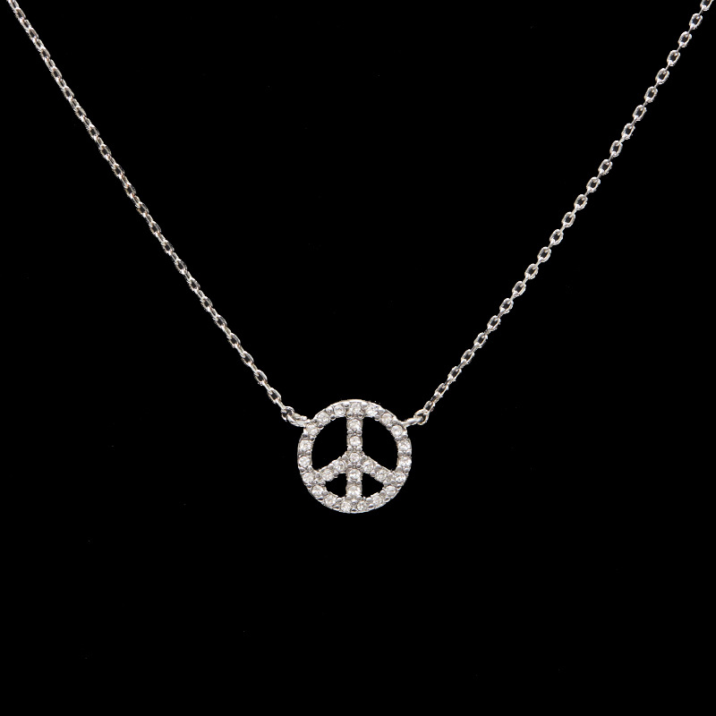 Korean style minimalist trendy diamond-encrusted and flat-label short necklace, niche design, light luxury choker for women. - Image 5