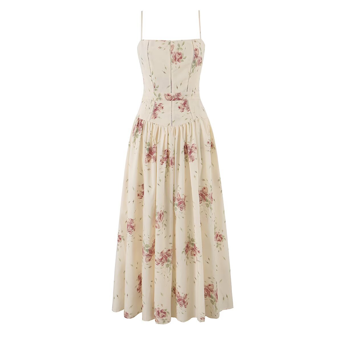 Amazon wholesale French romantic summer new floral waist-cinching lace dress - Image 6