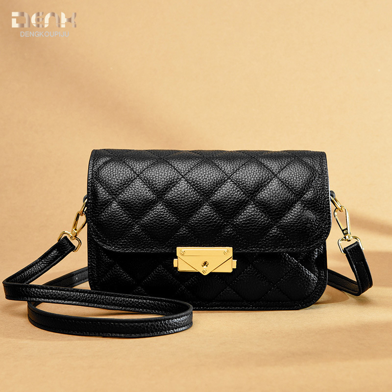 DENK cross-border wholesale 2023 new design gentle bag versatile fashion genuine leather crossbody small square bag women's bag - Image 6