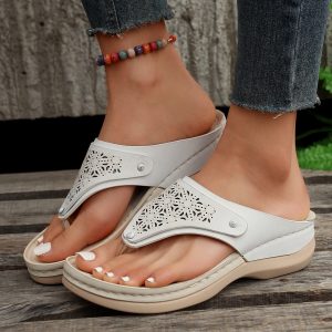 Cross-border foreign trade summer new outdoor large size Roman sandals casual and comfortable hollow thick-soled sandals and slippers for women