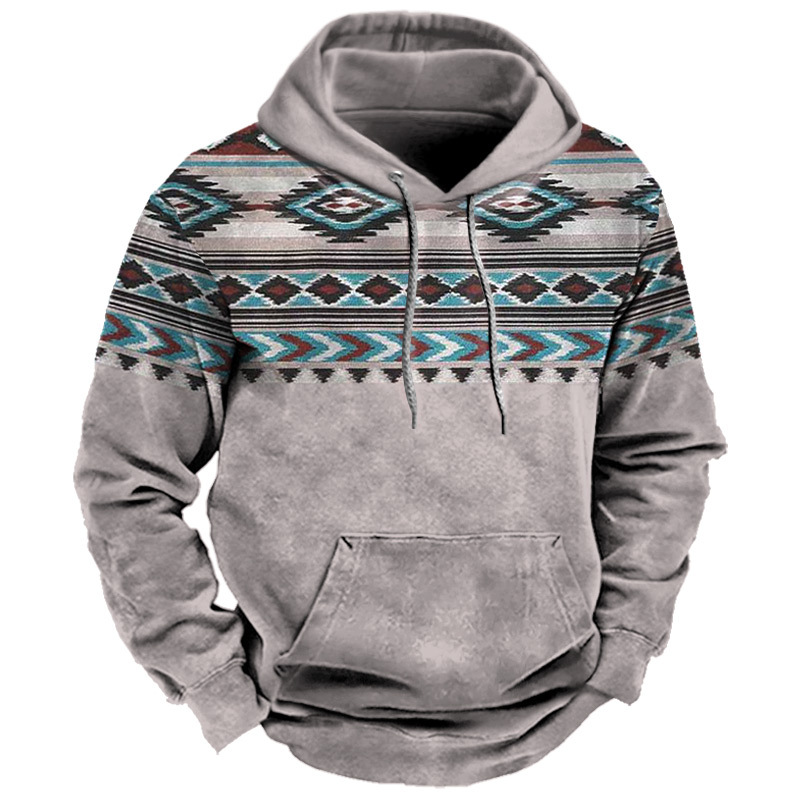 2023 new autumn European and American style sweatshirt retro 3D digital printing men's street trend hoodie top - Image 13