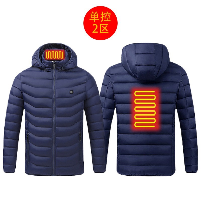 New hot-selling cross-border winter heating cotton clothes, smart constant temperature cold-proof electric heating clothes, USB heating cotton clothes - Image 21