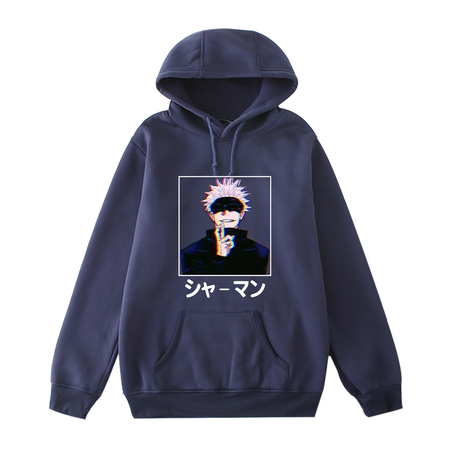 Manufacturers spot anime around long-sleeved couples casual pullover sweater women's hooded hooded sweater - Image 6