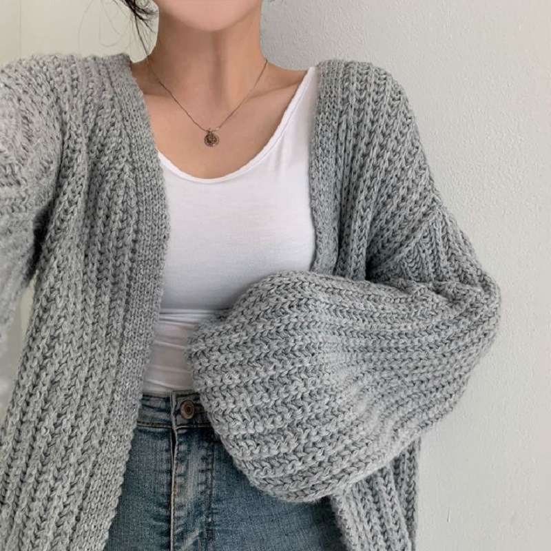 Open-Front Knit Cardigan - Image 10