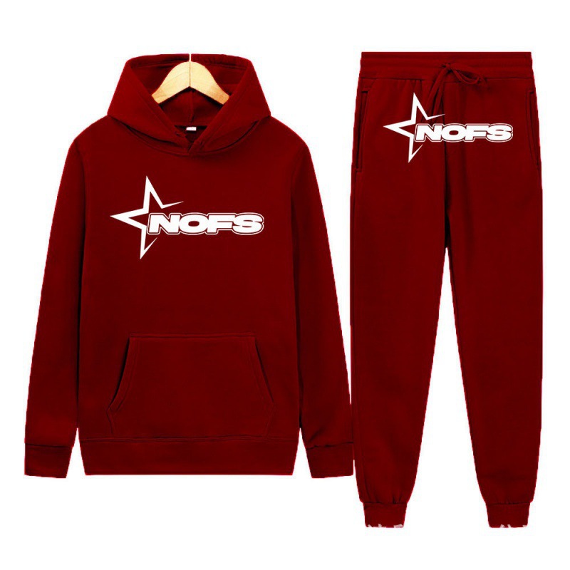 2024 Y2K new NOES hoodie set sweatshirt two-piece gothic punk rock clothing streetwear - Image 21