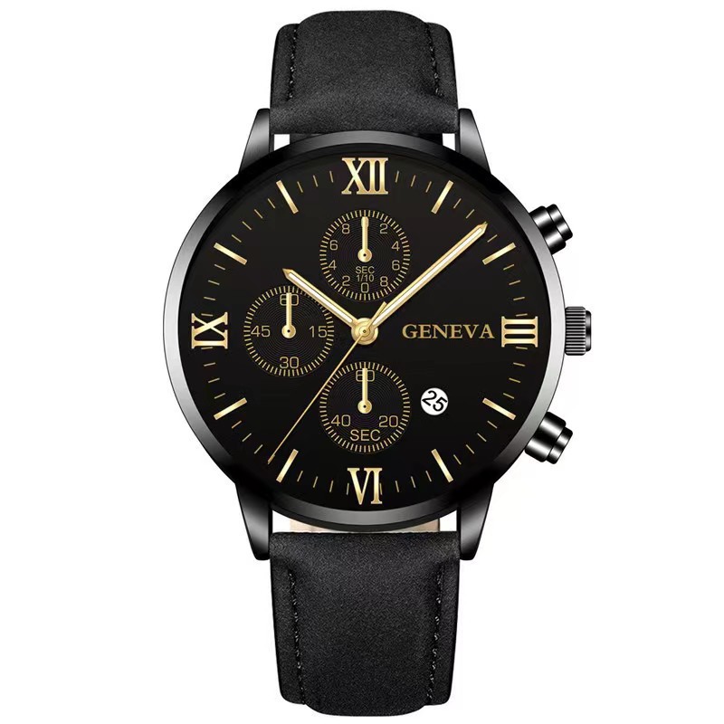2022 new foreign trade hot selling men's set gift watch 3pcs bracelet three-piece men's watch calendar watch - Image 4
