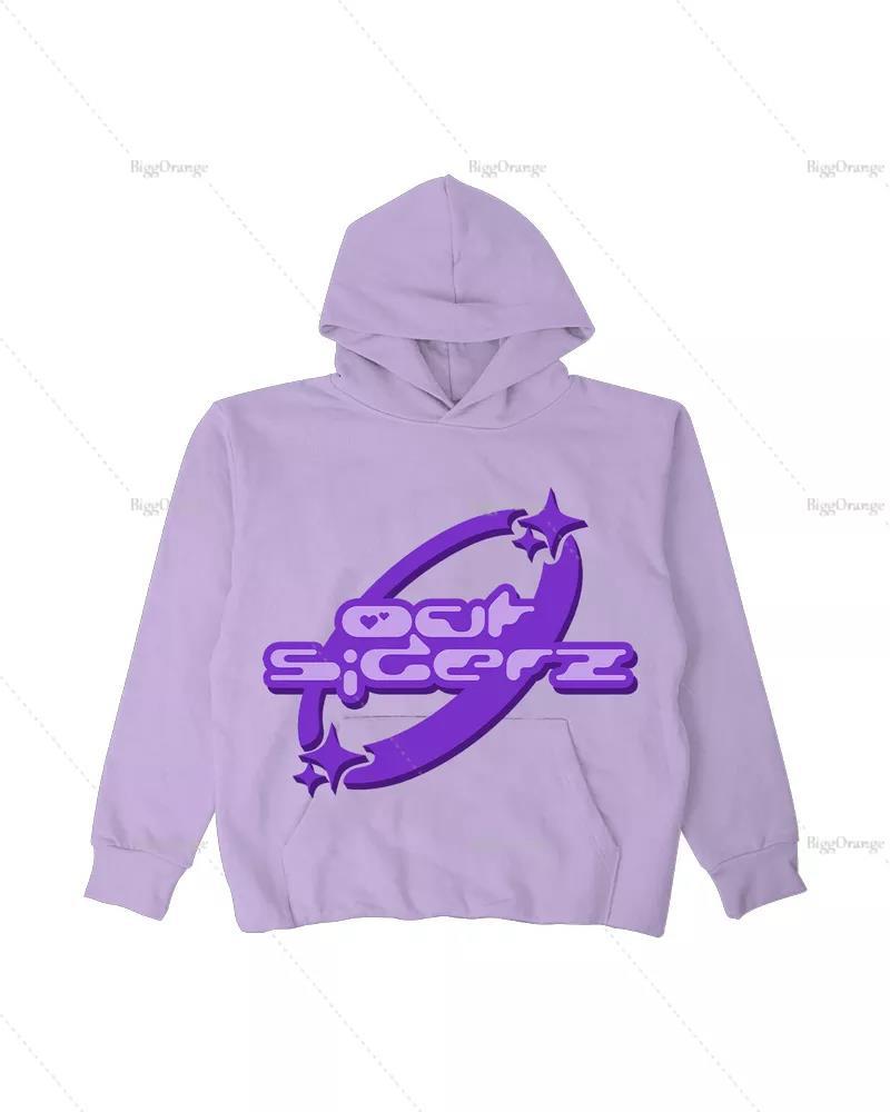 Oversized full face zipper sweater streetwear spring Y2k gothic punk star print hoodie tide - Image 8