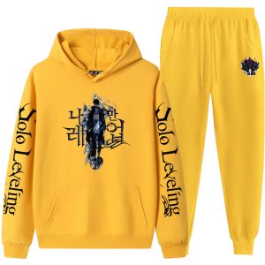 I upgraded solo Leveling alone. Cross-border couple sweatshirt leggings hooded suit for men and women.