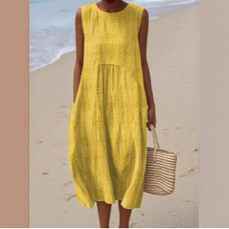 2025 European and American spring and summer new sleeveless casual printed temperament long skirt dress slim small fresh casual skirt - Image 5