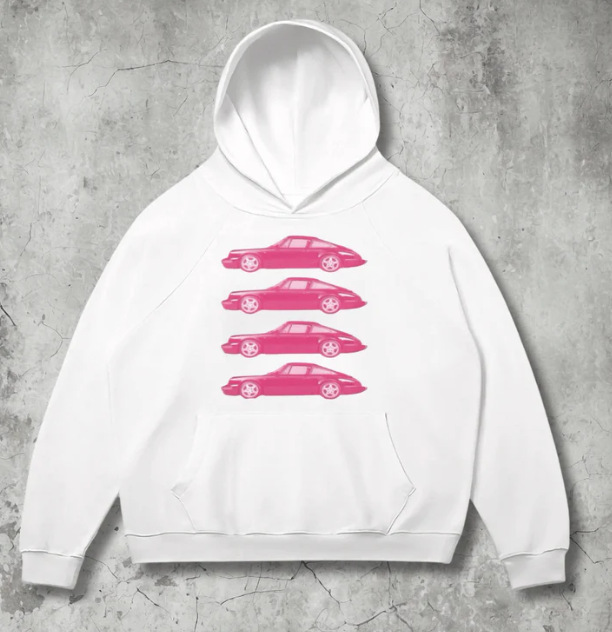 StreetcarHoodiePrintsMen Car Print Trendy Hoodie Loose Casual Versatile Hoodie - Image 17