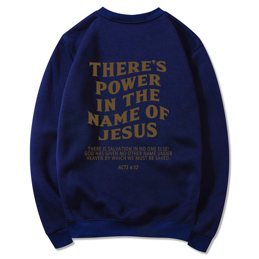 Spring and Autumn Solid Color Polyester Round Neck Printed Women's Fleece Jacket Men's and Women's Loose Pullover Tops - Image 2