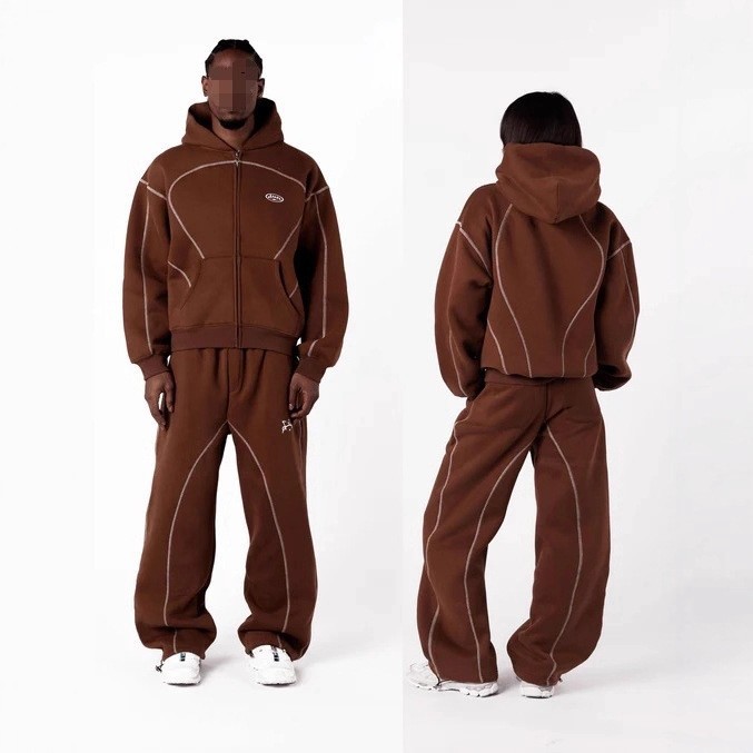 European and American new windbreaker Y2K letter trendy brand printing casual street men and women sports style sweatshirt suit new arrival - Image 15