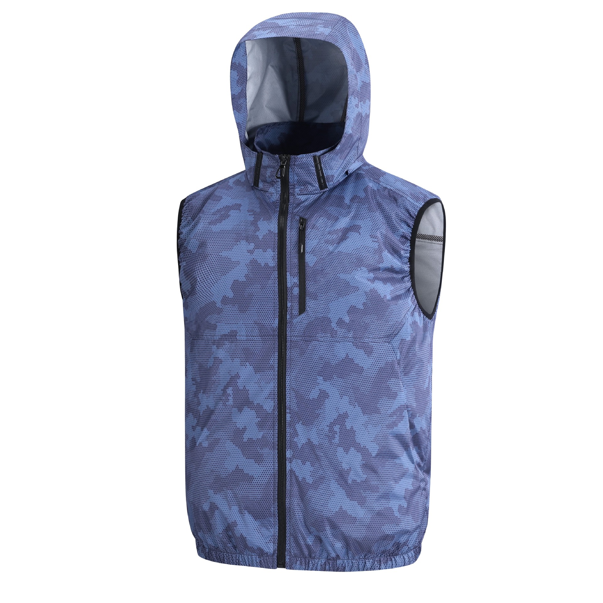 Fan suits for summer, multiple air conditioning suits, high-tech large fans for cooling, camouflage construction site fishing vests for men, cross-border supply - Image 22