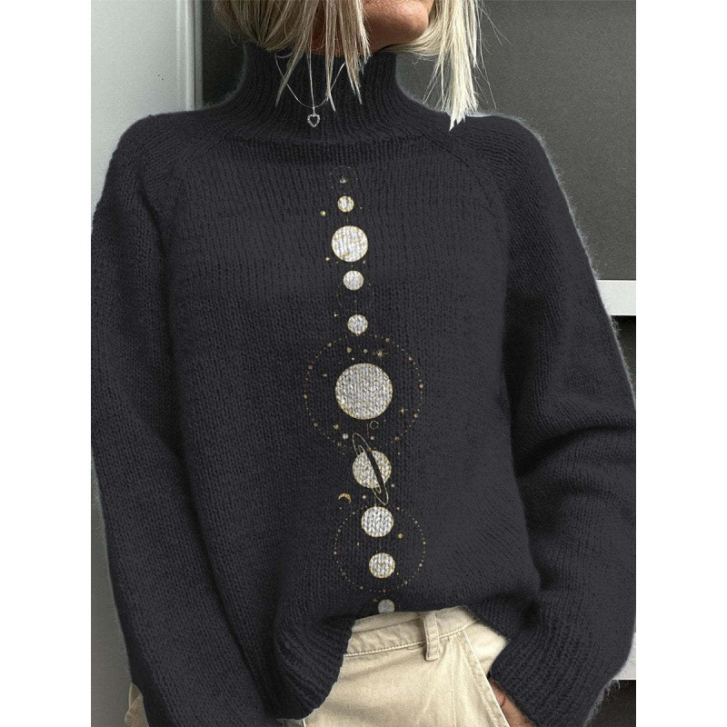 New Christmas Abstract Print Casual Cape Cardigan Sweater for Foreign Trade and Cross-Border - Image 16