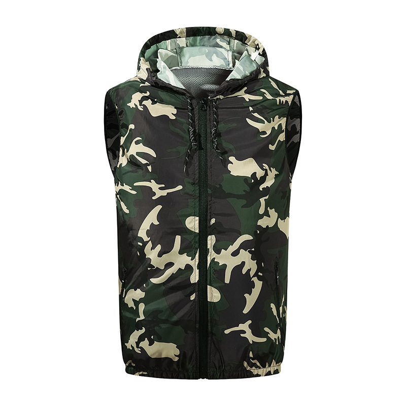 Fan suits for summer, multiple air conditioning suits, high-tech large fans for cooling, camouflage construction site fishing vests for men, cross-border supply - Image 50