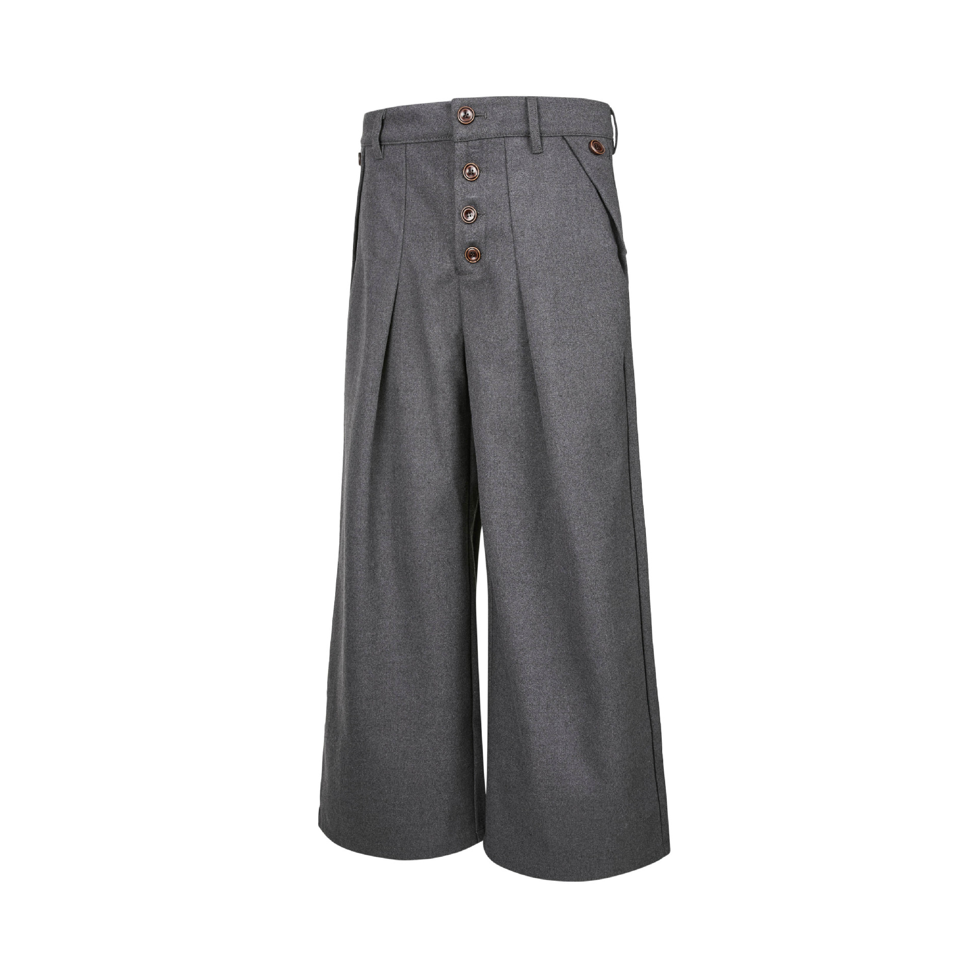 2025 American Retro Pleated Striped Button-Down Straight Leg Trousers for Men - Loose Fit, A-line Wide Leg, Floor-Length Casual Pants - Image 5