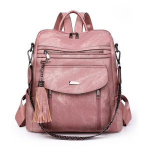 2025 Spring Cross-border Trend PU Women's Bags Women's Backpack Mommy Bags Casual Multifunctional Wholesale