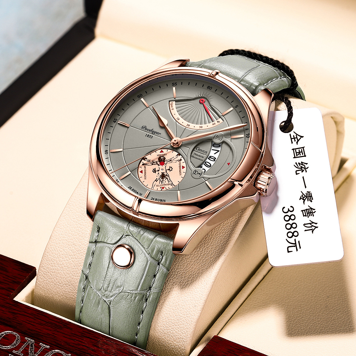 Swiss brand waterproof men's watch ultra-thin calendar quartz watch - Image 10