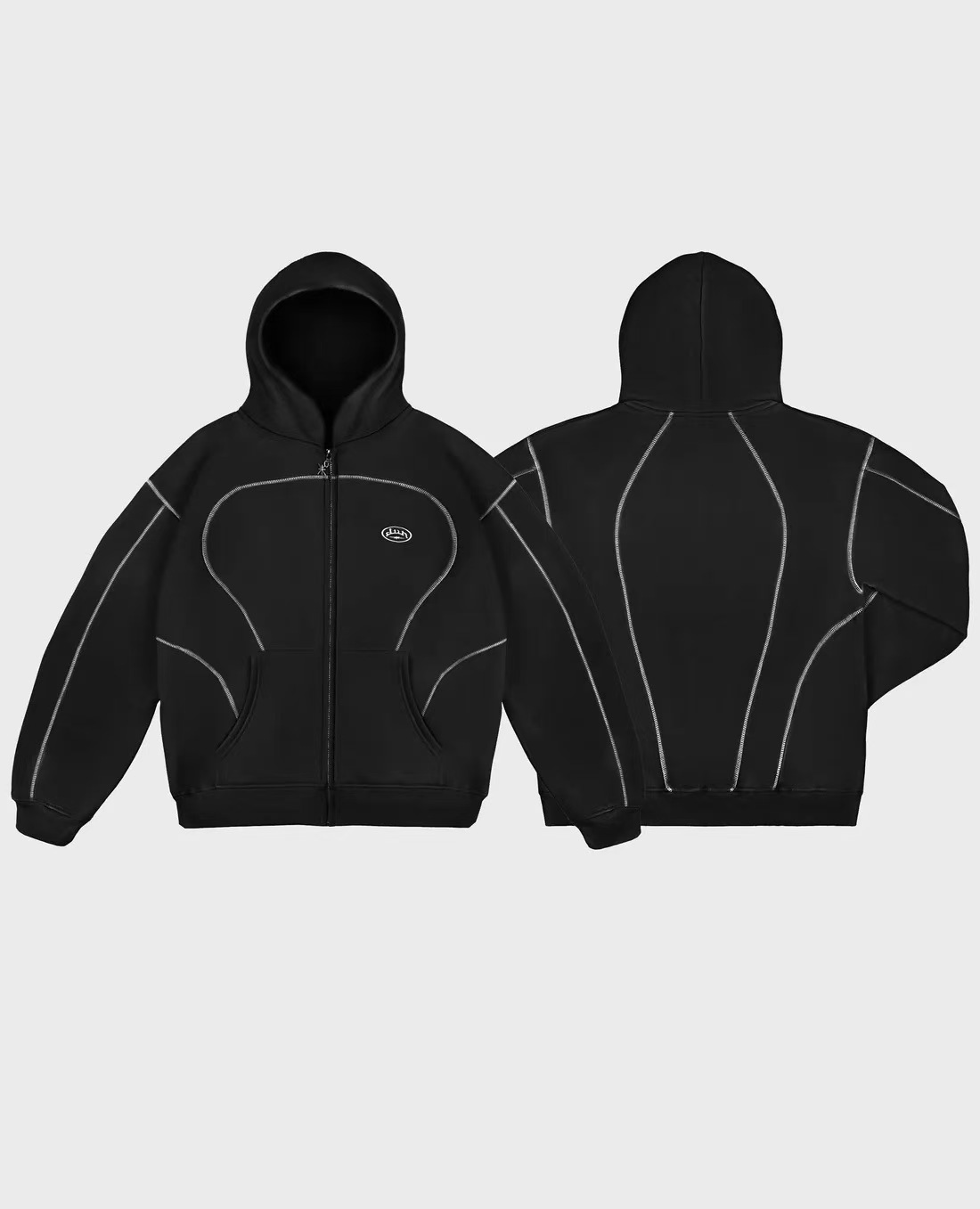 European and American new windbreaker Y2K letter trendy brand printing casual street men and women sports style sweatshirt suit new arrival - Image 13