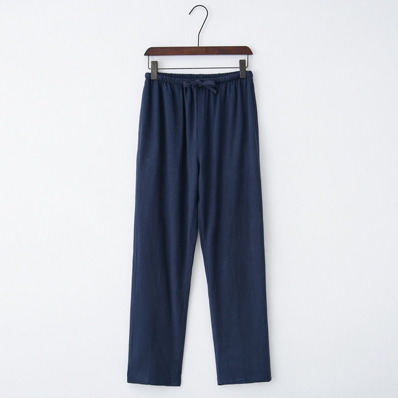 Chinese style men's linen casual pants loose large size trousers cotton and linen pants straight pants Tai Chi Kung Fu pants men - Image 10