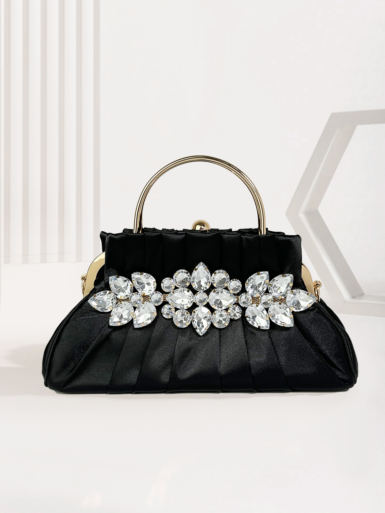 2024 spot factory supply party dinner bag women's dress with diamond hand matching cheongsam hand-held pocket - Image 10