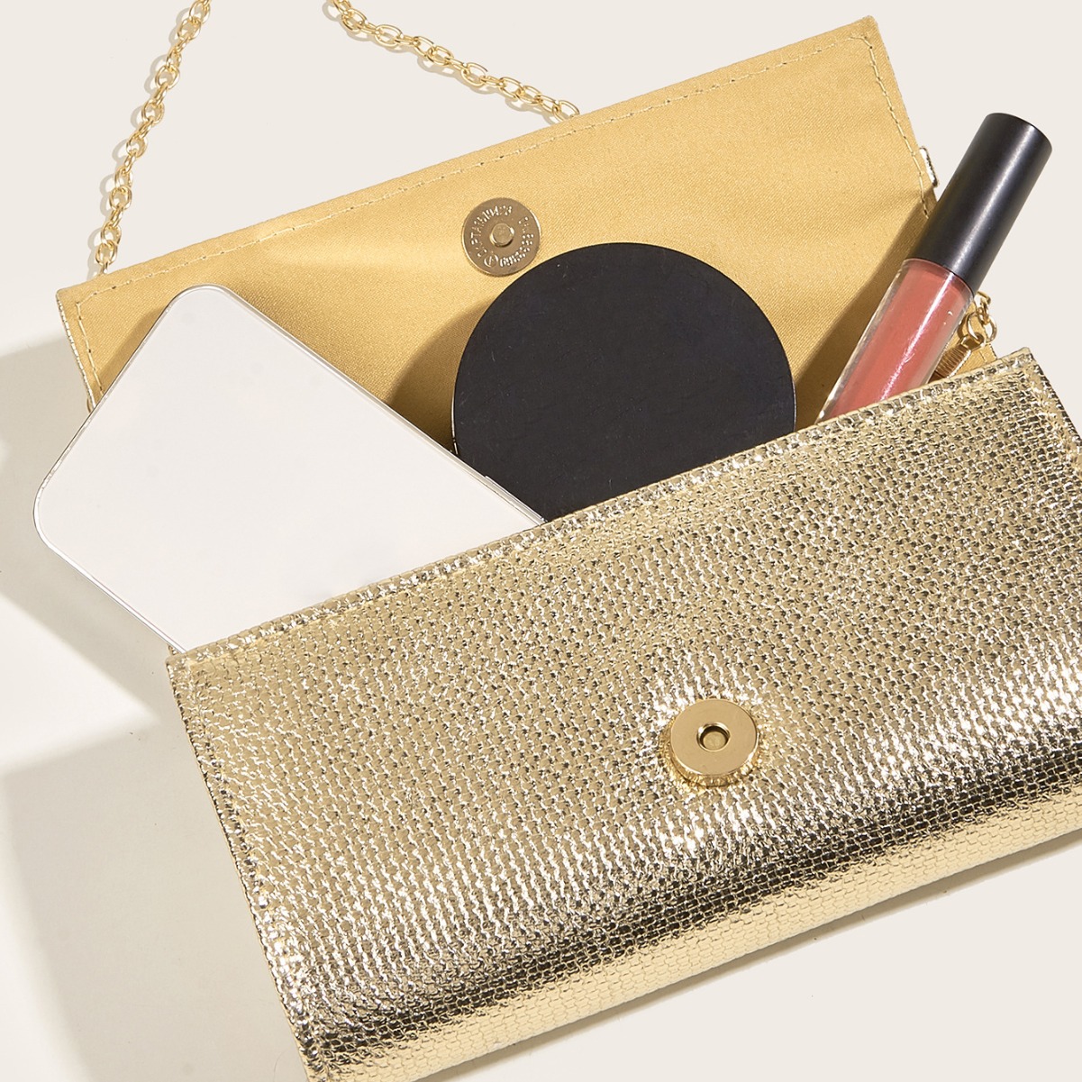 European and American popular evening bag acrylic chain clutch bag gold and silver hot selling hard shell women's bag source factory - Image 5