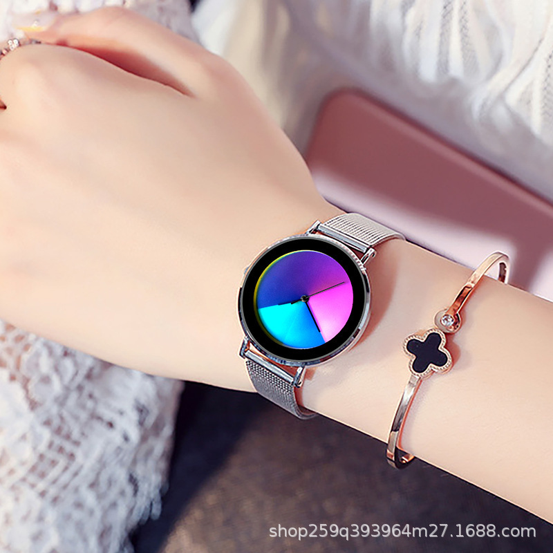 Cross-border exclusively for color-changing watches for women fashion girls niche personality creative quartz watch waterproof foreign trade explosion wholesale - Image 7