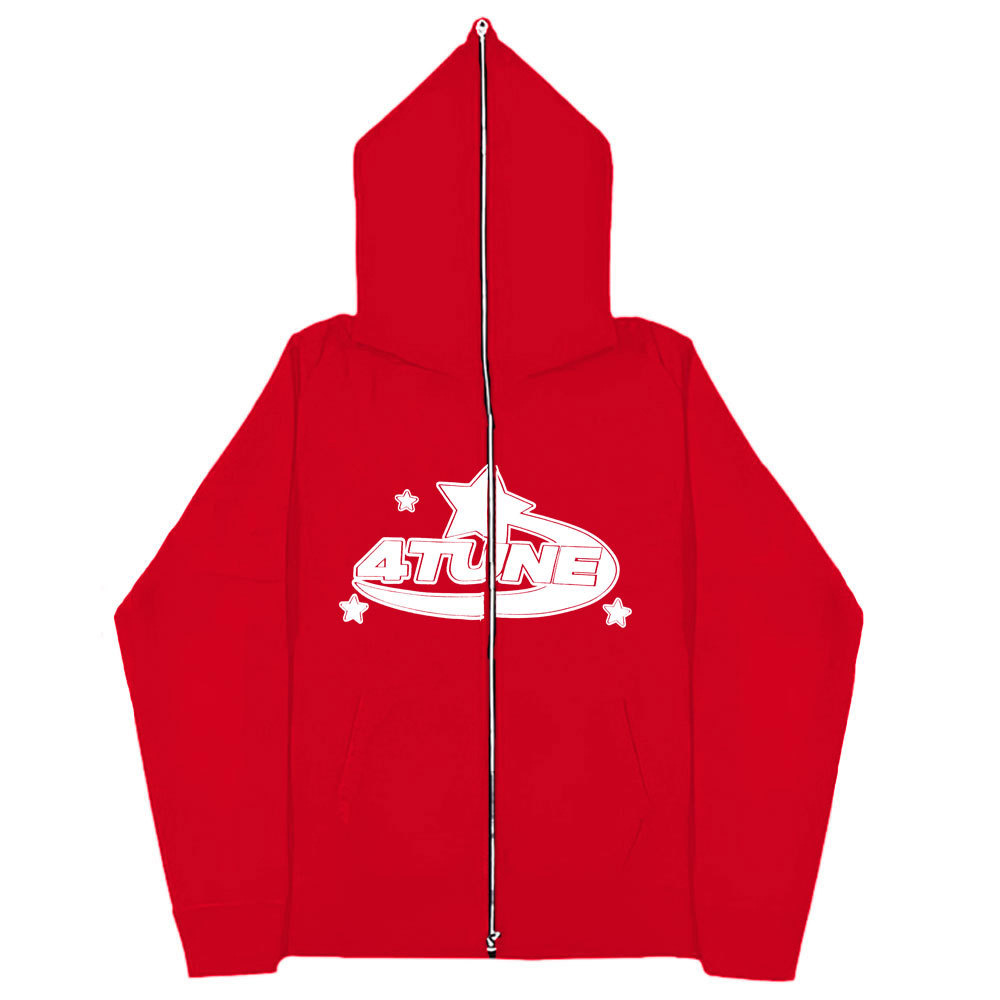 Spot 2023 European and American dark sweatshirts men's and women's hoodies Gothic couple Harajuku large size zipper sweatshirt - Image 11