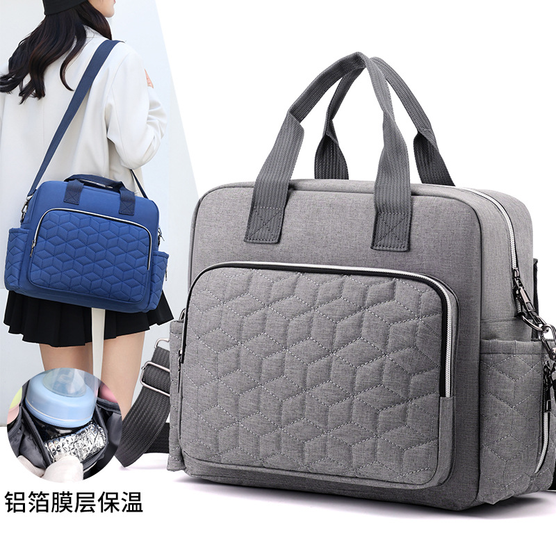 Mommy bag cross-border leisure tote ladies handbags out commuting baby large capacity mother and baby bag ladies messenger bag