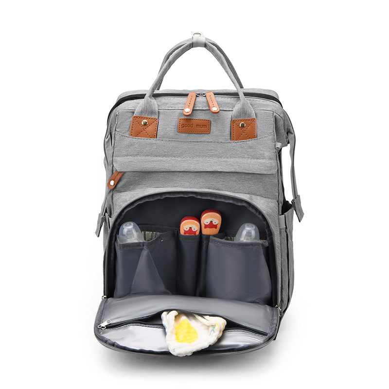 Mommy bag Amazon hot sale 900D cationic bed bag mother and baby bag mosquito net usb charging multifunctional mommy bag - Image 2