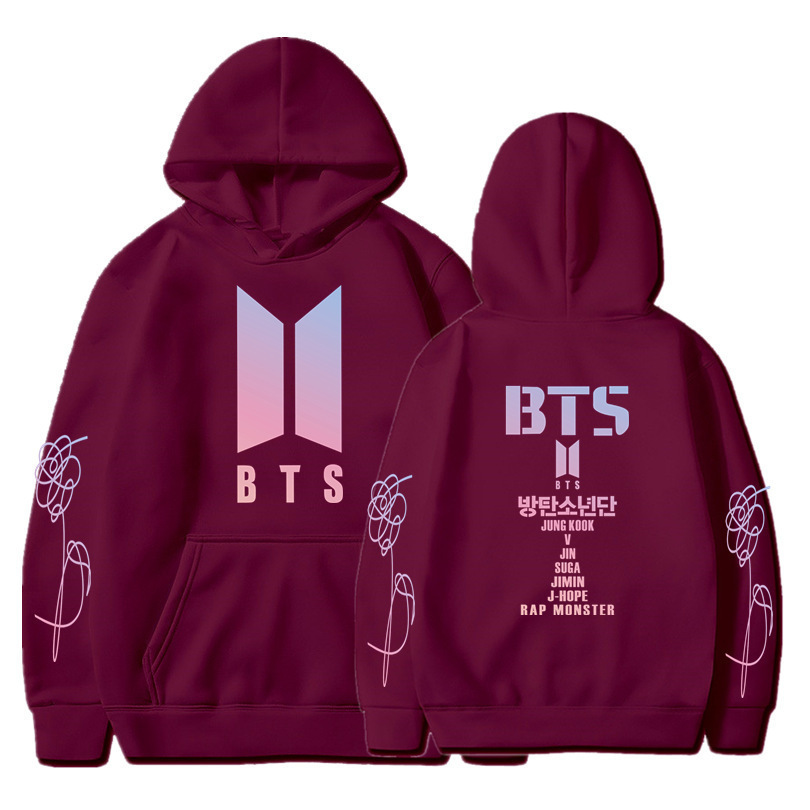 Amazon cross-border new European and American trendy brand peripheral youth group printed hooded velvet sweatshirts for men and women sports sweatshirts - Image 9