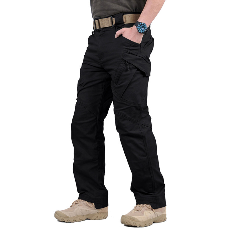 Outdoor multi-pocket travel wholesale wear-resistant assault pants X9 loose waterproof fishing mountaineering men's overalls trousers - Image 12