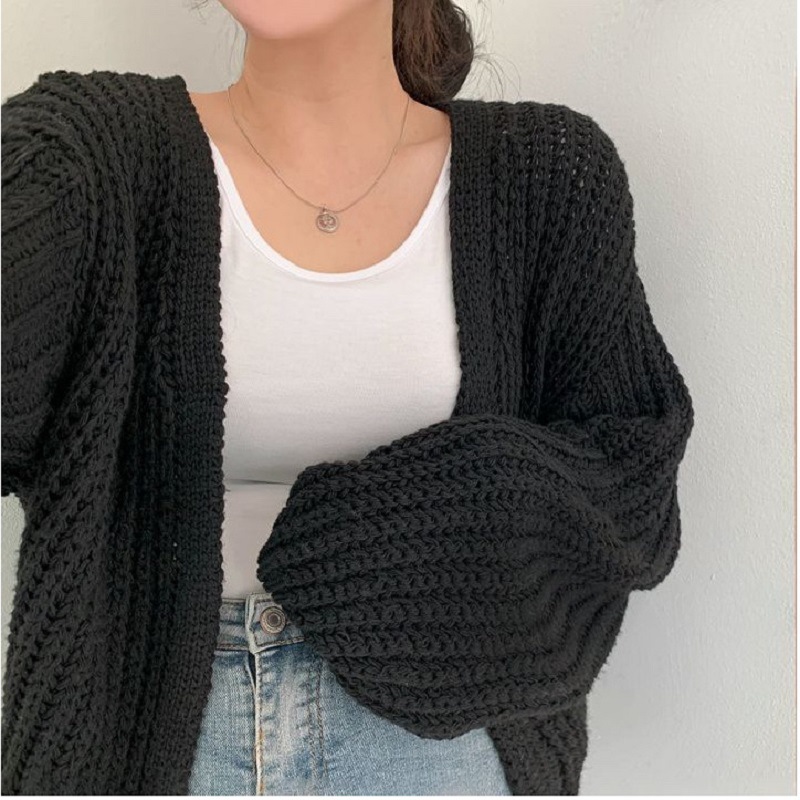 Open-Front Knit Cardigan - Image 8