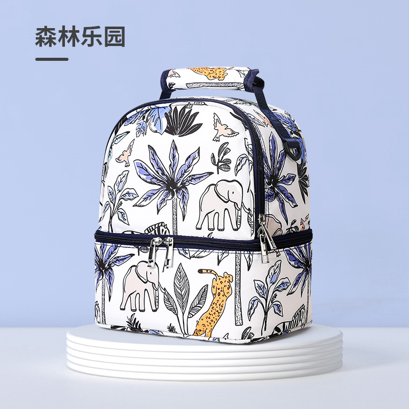 Factory direct sales can be wholesale multifunctional breast milk bag double layer lunch bag breast milk insulation fresh-keeping bag storage bag ice bag - Image 6