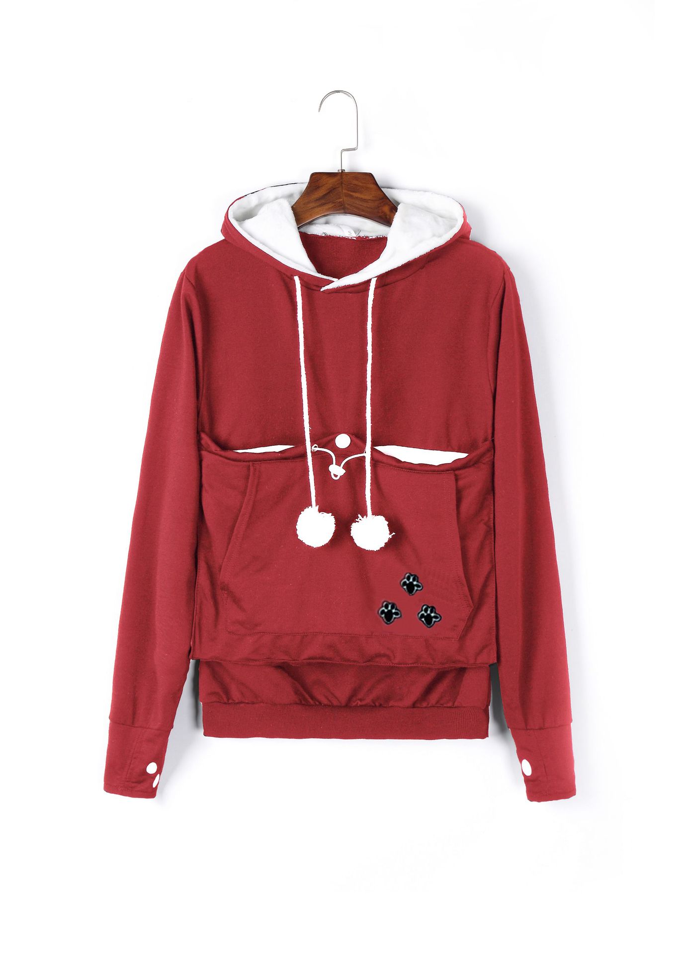 Cross-border popular hooded sweatshirts for women, loose European and American style, plus velvet pullover sweatshirts for women, autumn and winter large size jackets for women, autumn and winter - Image 15