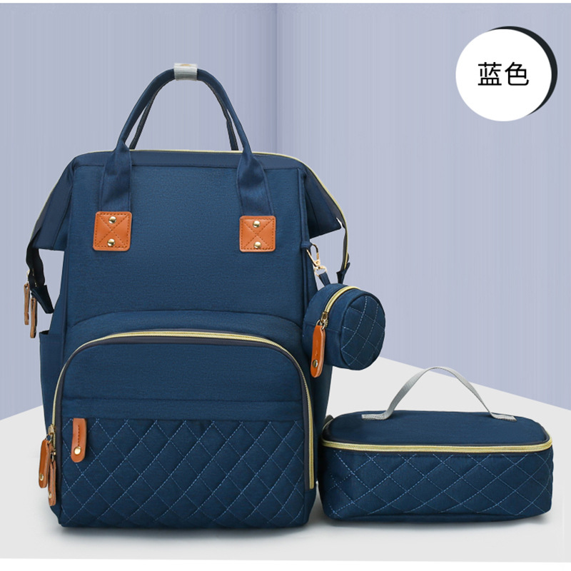 Mommy bag two-piece set multifunctional Oxford cloth cross-border mother and baby bag for traveling large capacity thermal insulation mommy bag - Image 10