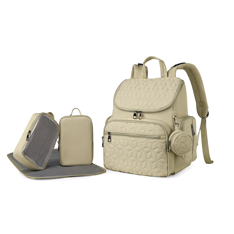New cross-border European and American five-piece mother and baby bag, fashionable and high-quality mother bag for commuting - Image 6