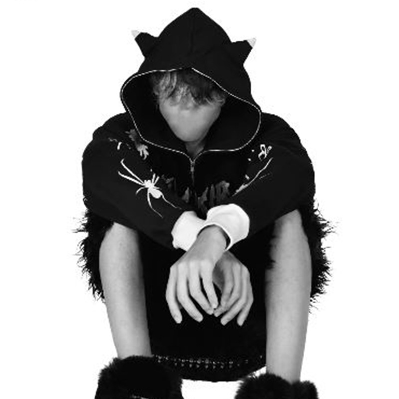 2022 autumn and winter new European and American popular zipper sweater new Amazon hip-hop hoodie men's and women's jacket - Image 10