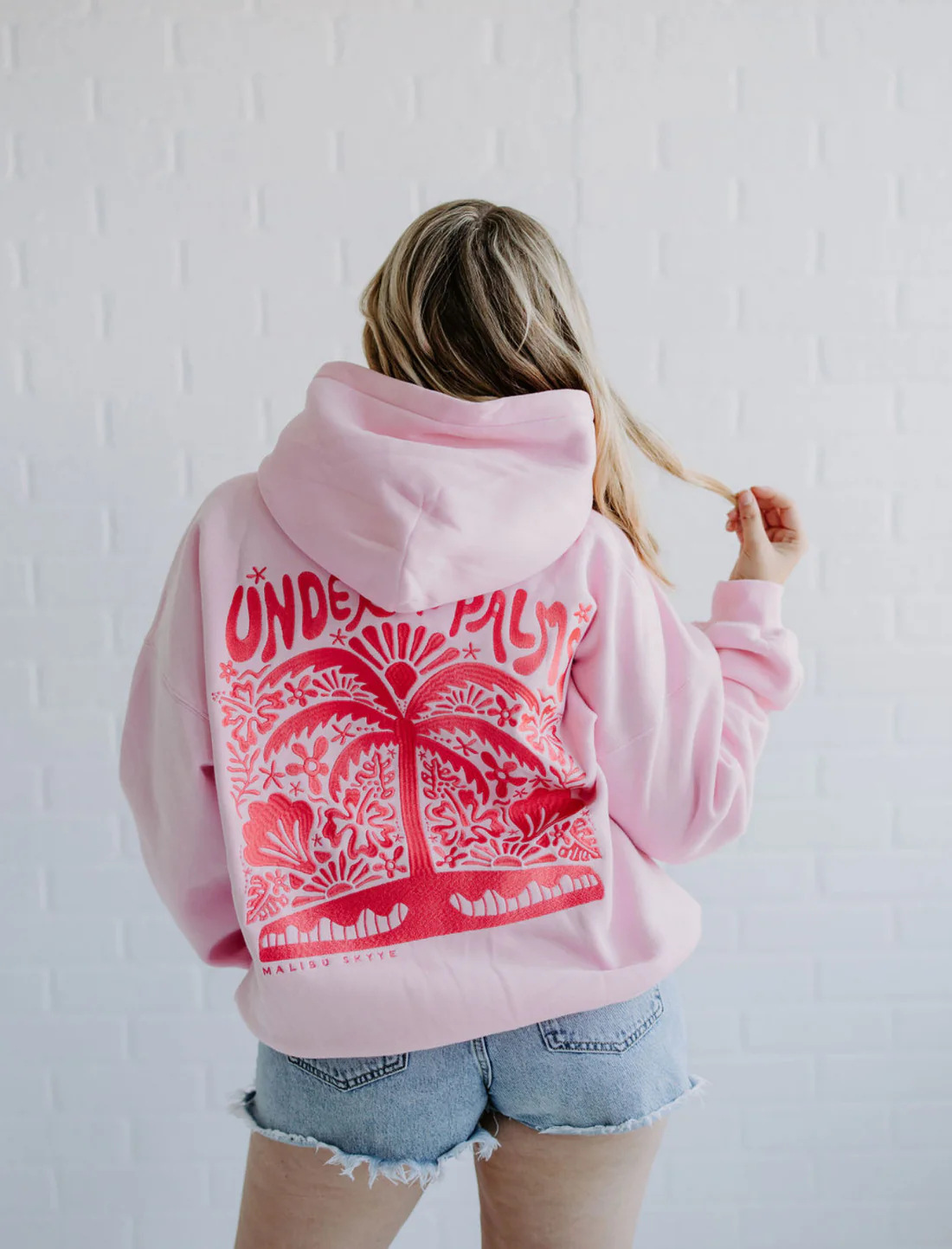 2024 New European Size Women's Drop Shoulder Sleeve Threaded Hawaii Hibiscus Brand Sweatshirt Hoodie Print - Image 27