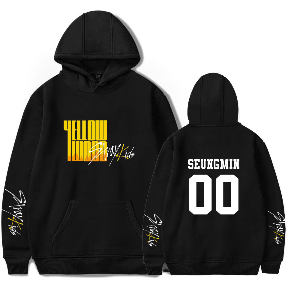 Amazon cross-border new Korean group tour around the men's and women's loose spring and autumn hooded sweater one piece on behalf of - Image 5