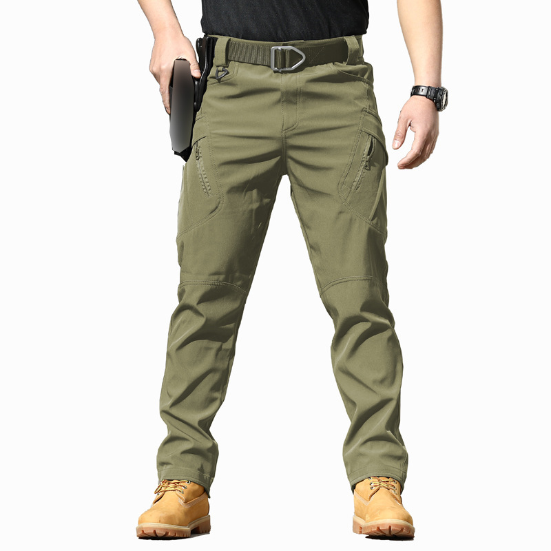 IX7 Tactical Pants Special Forces Training Pants Spring and Autumn Outdoor Elastic Work Pants Loose Soft Shell Charge Pants Waterproof IX9 - Image 12