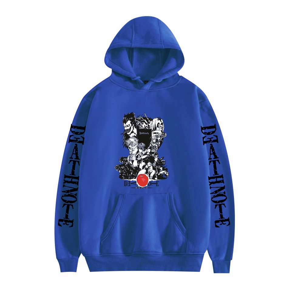 Men and Women Death Note Hoodie Large Size Pocket Velvet Sweatshirt Sweatshirt Winter - Image 10