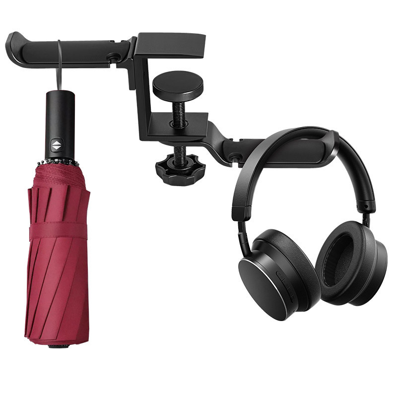 Universal Headphone Stand, Over-ear Metal Headphone Holder, Aluminum Alloy Desktop Hanging Clip, Double-layer Headphone Hanger, Headphone Stand - Image 7