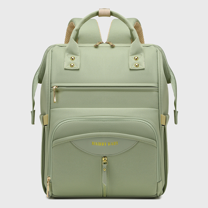 Mommy bag large size new style fashionable portable mother and baby bag main bag upper and lower layered detachable bottle bag mommy bag - Image 9