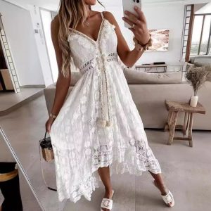 Women's Strappy Solid-Color Maxi Dress