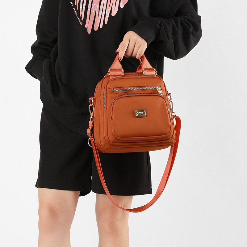 Urban simple 2022 autumn and winter new women's bag trendy primary and secondary school student bag nylon bag single shoulder double shoulder handbag - Image 2