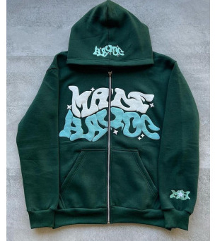 2023 European and American street trend Y2K gothic punk hip-hop fashion zipper hoodie - Image 9